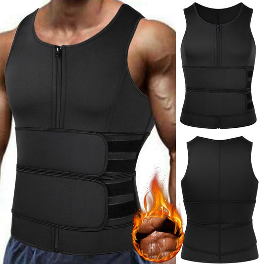 Men's Neoprene Workout Upper Body Shaper Sauna Waist Trainer Vest