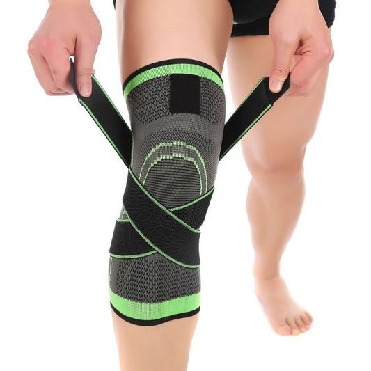 Pressurized Fitness Knee Support Braces Elastic Nylon Sport Compression Pad