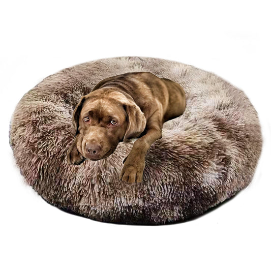 Long Plush Calming Pet Bed