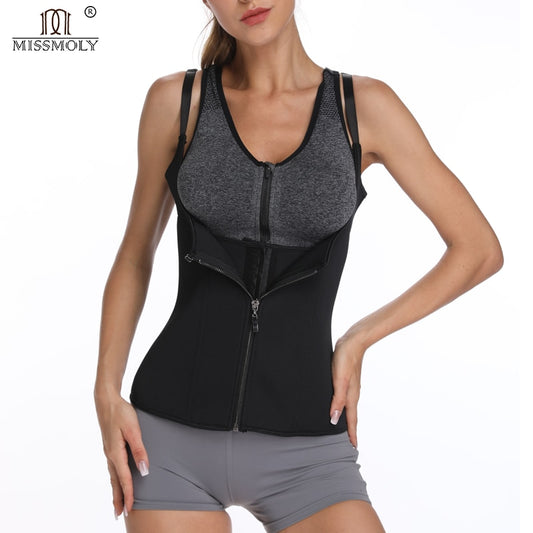 Neoprene Sauna Sweat Vest Waist Slimming Trimmer